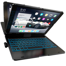 Typecase Flexbook - iPad Keyboard Case for iPad 7th Generation (10.2", 2019) - Backlit - 360° Rotatable - Black